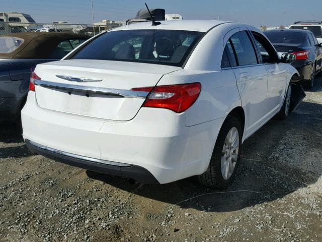 1C3CCBAB6EN207913 - 2014 CHRYSLER 200 LX WHITE photo 4