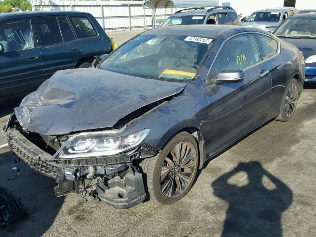 1HGCT1B89GA002381 - 2016 HONDA ACCORD EXL CHARCOAL photo 2