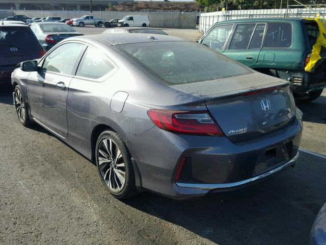 1HGCT1B89GA002381 - 2016 HONDA ACCORD EXL CHARCOAL photo 3