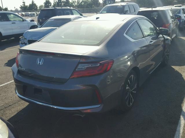 1HGCT1B89GA002381 - 2016 HONDA ACCORD EXL CHARCOAL photo 4