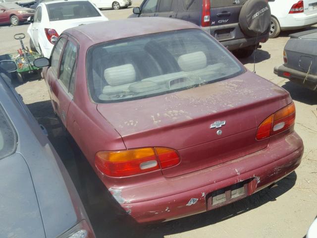 1Y1SK5287XZ420214 - 1999 CHEVROLET GEO PRIZM RED photo 3