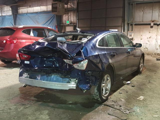 1G1ZB5ST7GF195309 - 2016 CHEVROLET MALIBU LS Mavi foto 4