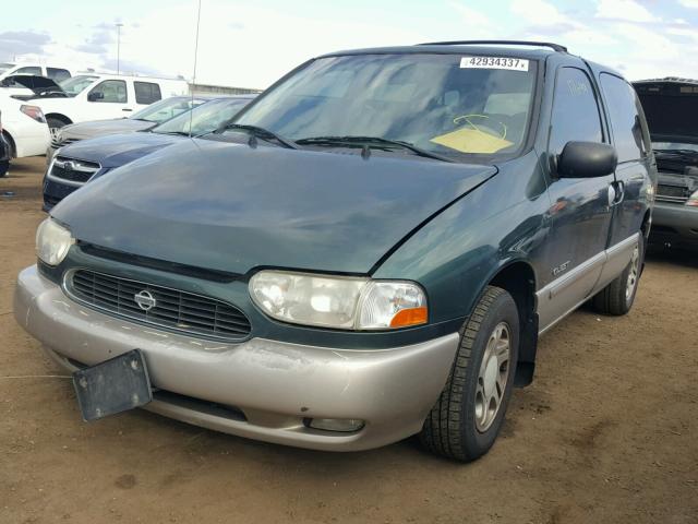 4N2XN11T1YD824492 - 2000 NISSAN QUEST GREEN photo 2