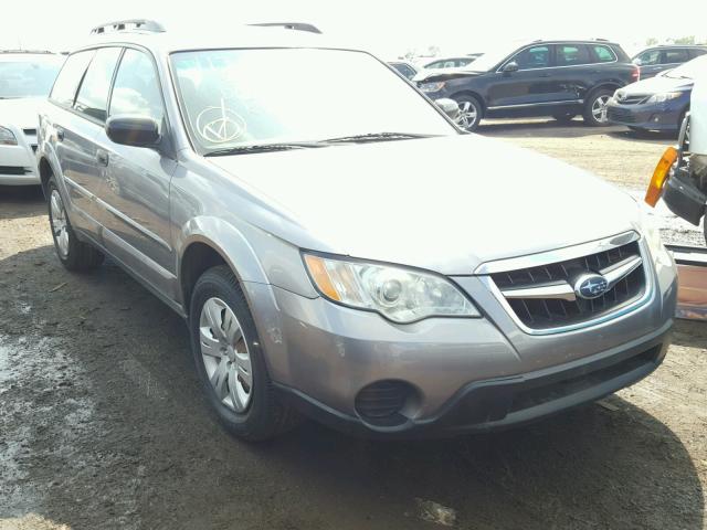 4S4BP60C987336665 - 2008 SUBARU OUTBACK SILVER photo 1