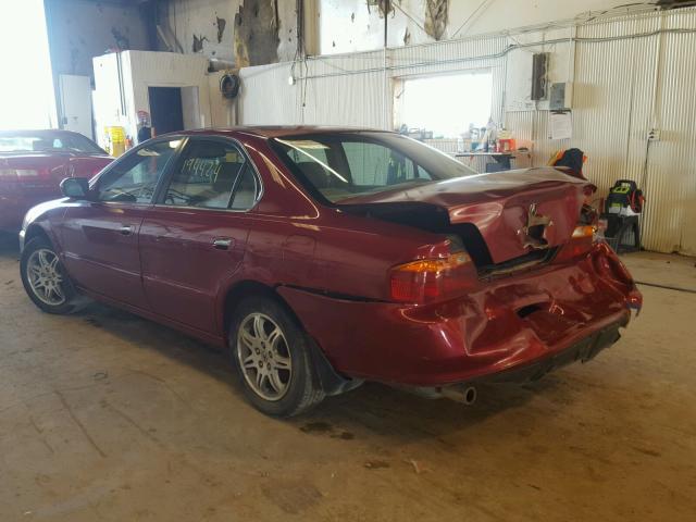 19UUA566X1A025010 - 2001 ACURA 3.2TL RED photo 3