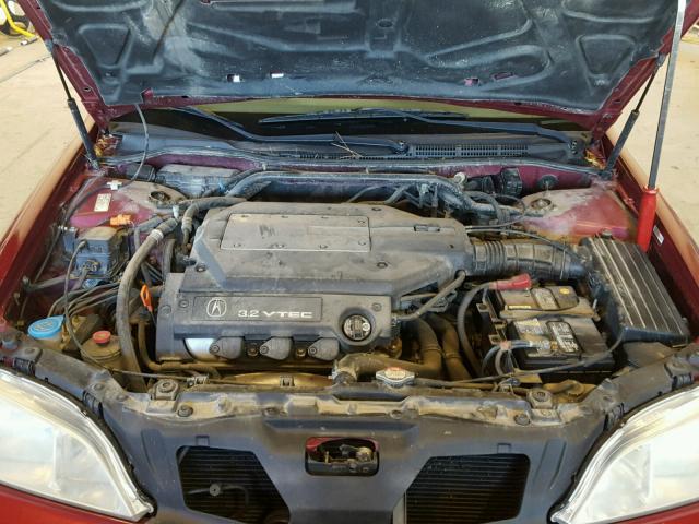 19UUA566X1A025010 - 2001 ACURA 3.2TL RED photo 7