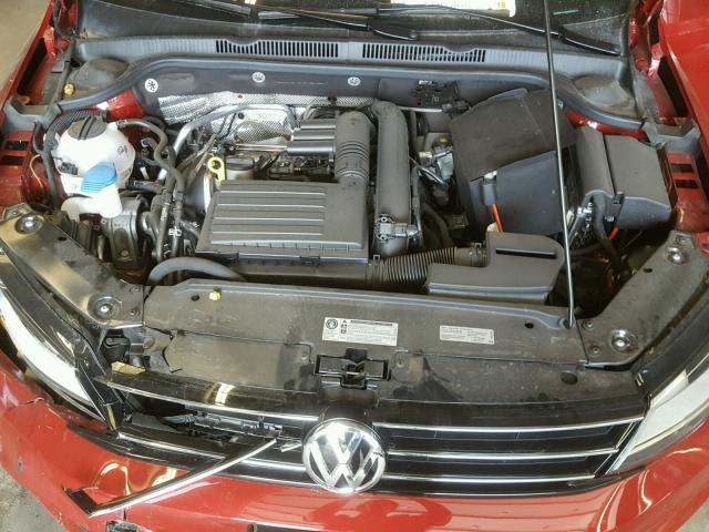 3VW2B7AJ9HM283572 - 2017 VOLKSWAGEN JETTA S RED photo 7