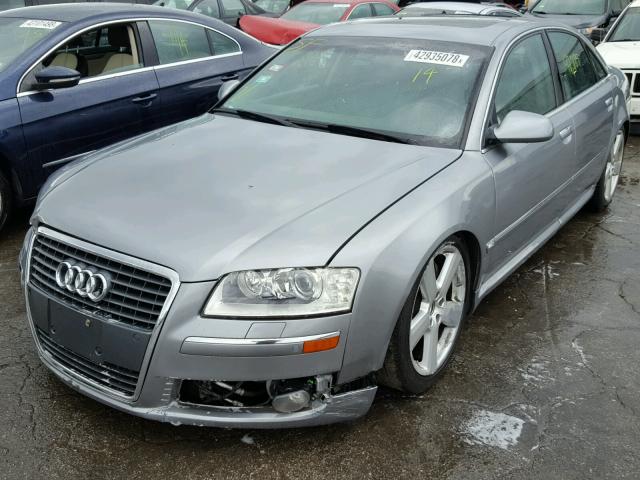 WAULV44E67N003121 - 2007 AUDI A8 4.2 QUA GRAY photo 2