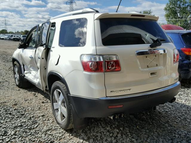 1GKKVSED9BJ122262 - 2011 GMC ACADIA WHITE photo 3