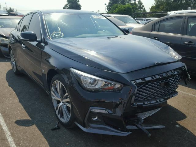 JN1EV7AP7JM358754 - 2018 INFINITI Q50 LUXE BLACK photo 1