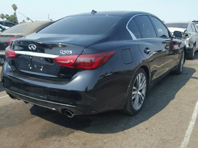 JN1EV7AP7JM358754 - 2018 INFINITI Q50 LUXE BLACK photo 4