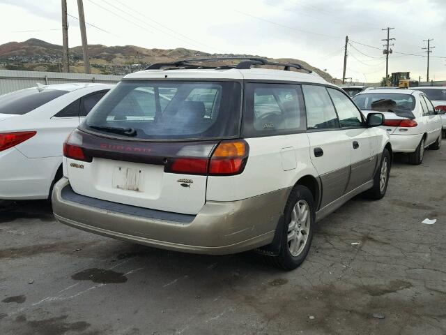 4S3BH6657Y7627658 - 2000 SUBARU LEGACY WHITE photo 4