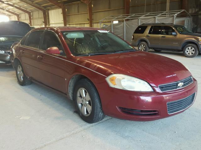 2G1WT58K769224751 - 2006 CHEVROLET IMPALA LT RED photo 1