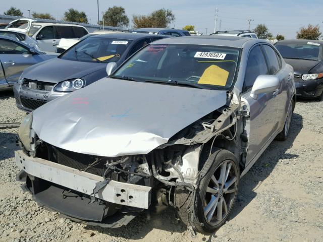 JTHBK262165024874 - 2006 LEXUS IS 250 SILVER photo 2