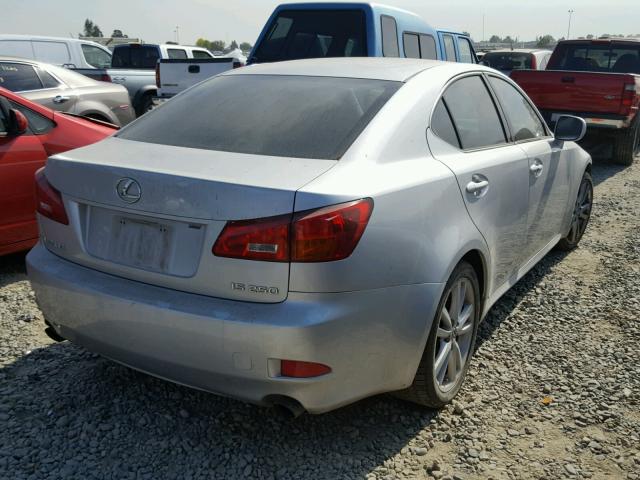 JTHBK262165024874 - 2006 LEXUS IS 250 SILVER photo 4