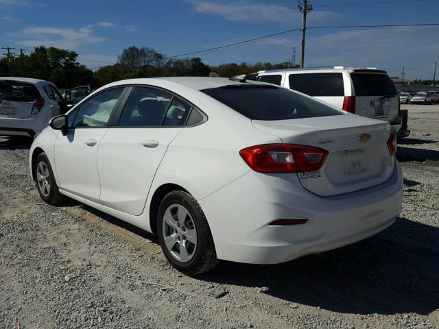 3G1BC5SM0HS550616 - 2017 CHEVROLET CRUZE LS WHITE photo 3