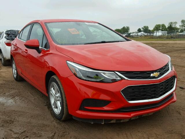 1G1BE5SM7H7124866 - 2017 CHEVROLET CRUZE LT RED photo 1