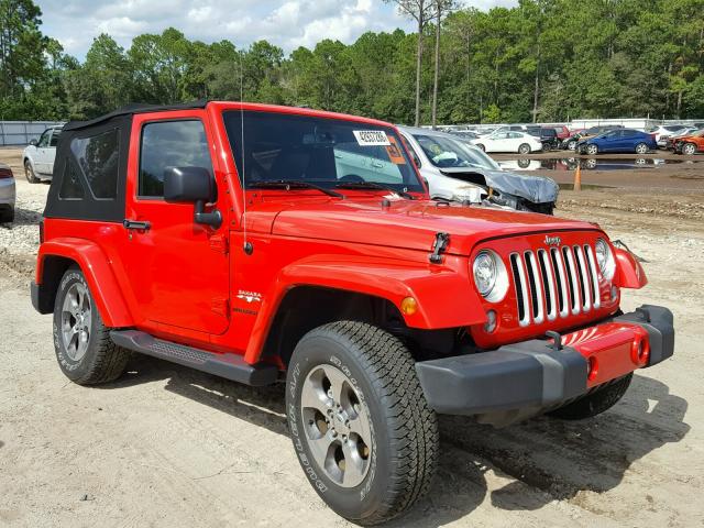 1C4AJWBG1HL680564 - 2017 JEEP WRANGLER S 红色 照片 1