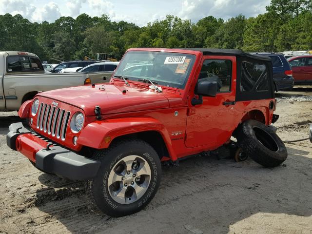 1C4AJWBG1HL680564 - 2017 JEEP WRANGLER S 红色 照片 2