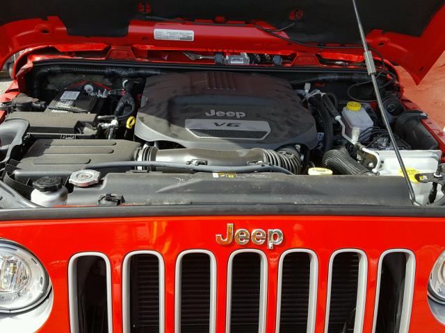 1C4AJWBG1HL680564 - 2017 JEEP WRANGLER S 红色 照片 7