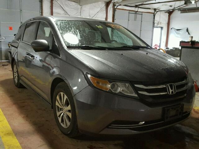 5FNRL5H46EB106688 - 2014 HONDA ODYSSEY EX GRAY photo 1