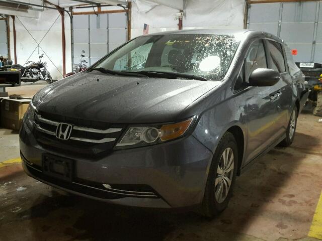 5FNRL5H46EB106688 - 2014 HONDA ODYSSEY EX GRAY photo 2