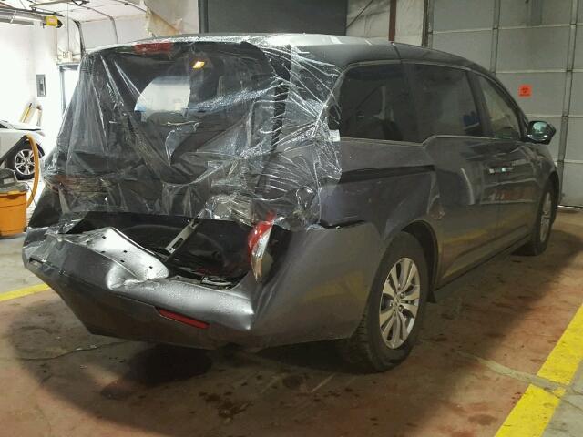 5FNRL5H46EB106688 - 2014 HONDA ODYSSEY EX GRAY photo 4