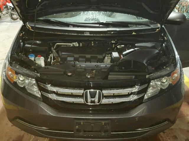 5FNRL5H46EB106688 - 2014 HONDA ODYSSEY EX GRAY photo 7