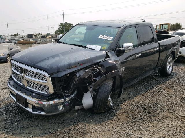 1C6RR7VTXJS250898 - 2018 RAM 1500 LARAM BLACK photo 2