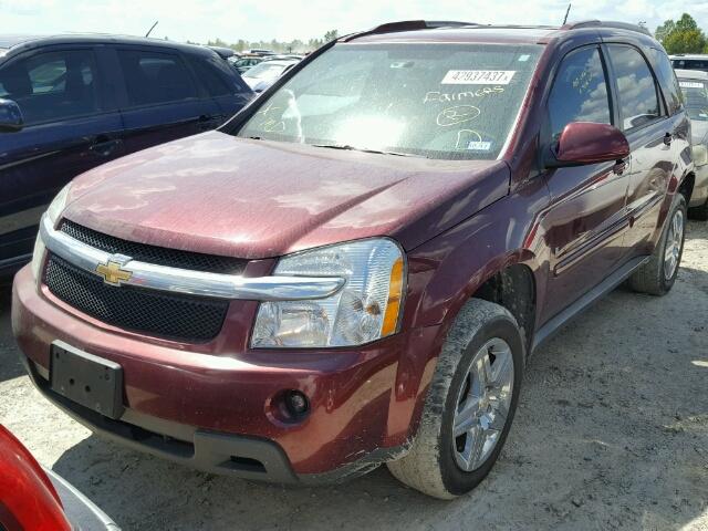 2CNDL53F896215034 - 2009 CHEVROLET EQUINOX LT MAROON photo 2