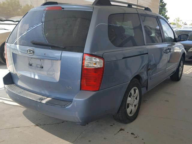 KNDMB233466088344 - 2006 KIA SEDONA EX BLUE photo 4