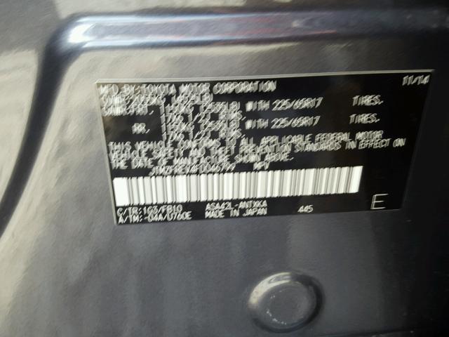 JTMZFREV4FD046799 - 2015 TOYOTA RAV4 LE Qızıl foto 10