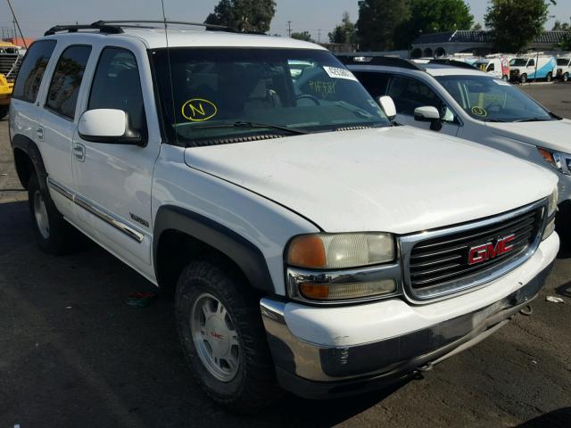 1GKEC13V12J324599 - 2002 GMC YUKON WHITE photo 1