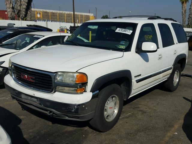 1GKEC13V12J324599 - 2002 GMC YUKON WHITE photo 2