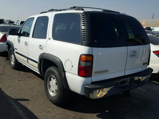 1GKEC13V12J324599 - 2002 GMC YUKON WHITE photo 3