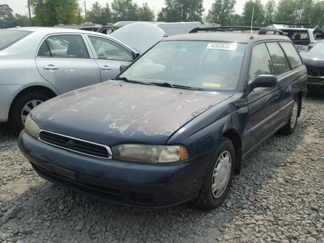 4S3BK4350V6306928 - 1997 SUBARU LEGACY L BLUE photo 2