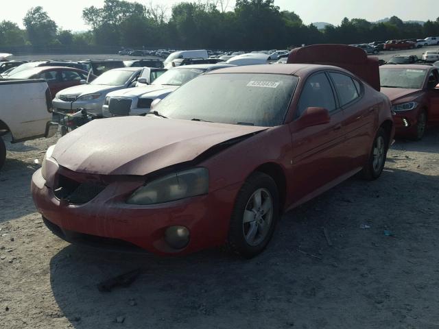 2G2WP552381102278 - 2008 PONTIAC GRAND PRIX RED photo 2