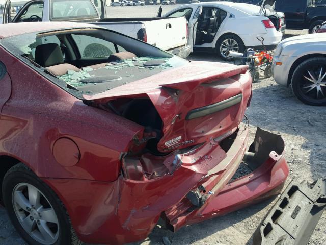 2G2WP552381102278 - 2008 PONTIAC GRAND PRIX RED photo 9