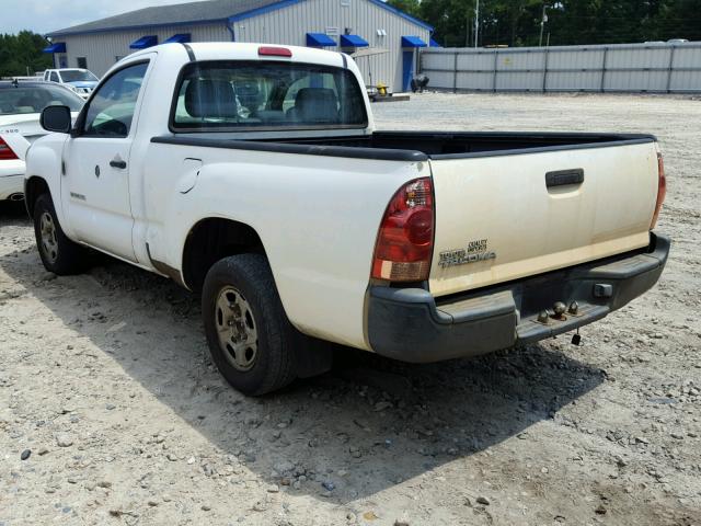 5TENX22N16Z206541 - 2006 TOYOTA TACOMA WHITE photo 3