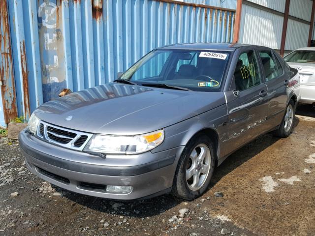 YS3EF48Z513027380 - 2001 SAAB 9-5 SE GRAY photo 2