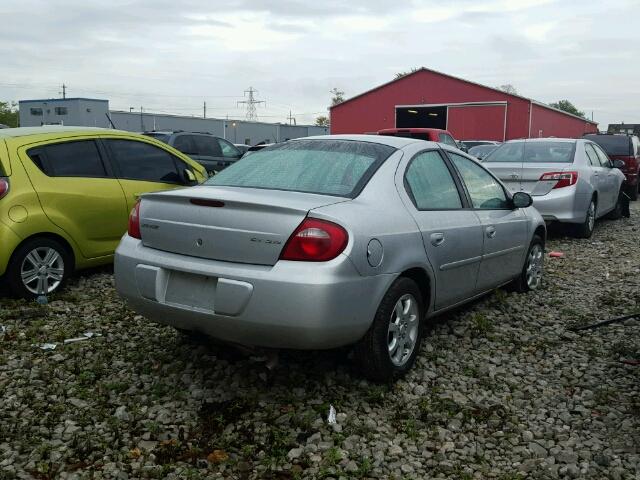 1B3ES46C63D166224 - 2003 DODGE NEON SX 2. SILVER photo 4