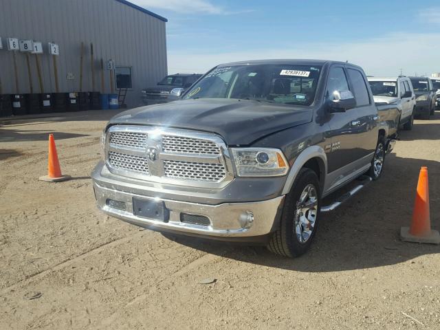 1C6RR6NT6DS641075 - 2013 RAM 1500 LARAM GRAY photo 2