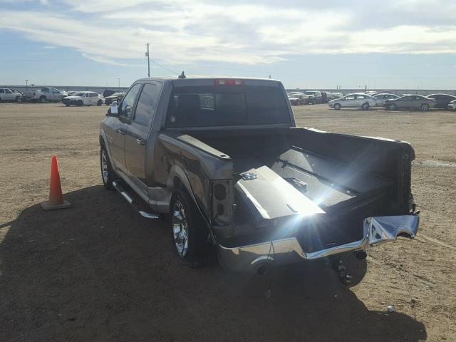 1C6RR6NT6DS641075 - 2013 RAM 1500 LARAM GRAY photo 3