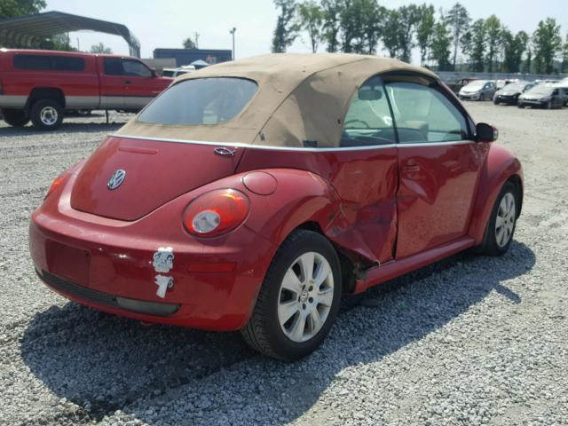 3VWPF31Y38M400739 - 2008 VOLKSWAGEN NEW BEETLE Qırmızı foto 4