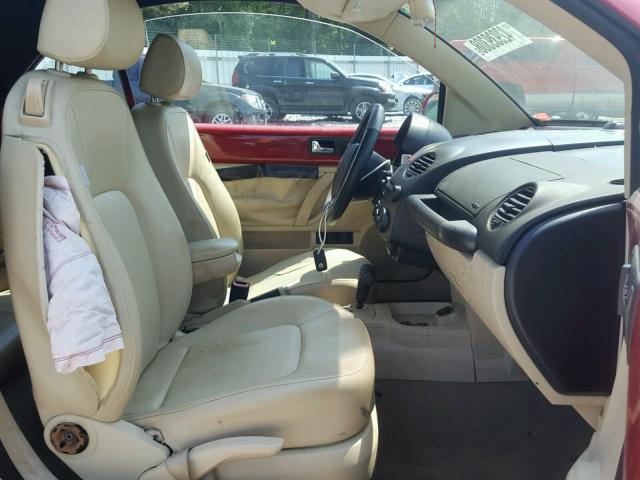 3VWPF31Y38M400739 - 2008 VOLKSWAGEN NEW BEETLE Qırmızı foto 5