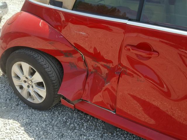 3VWPF31Y38M400739 - 2008 VOLKSWAGEN NEW BEETLE Qırmızı foto 9