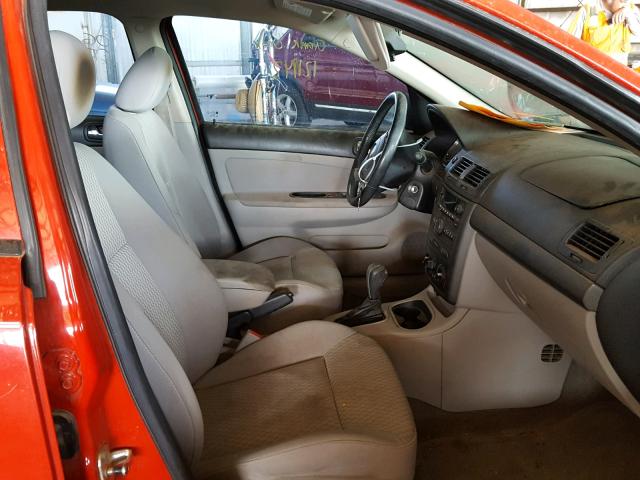 1G1AT58H997198173 - 2009 CHEVROLET COBALT LT RED photo 5