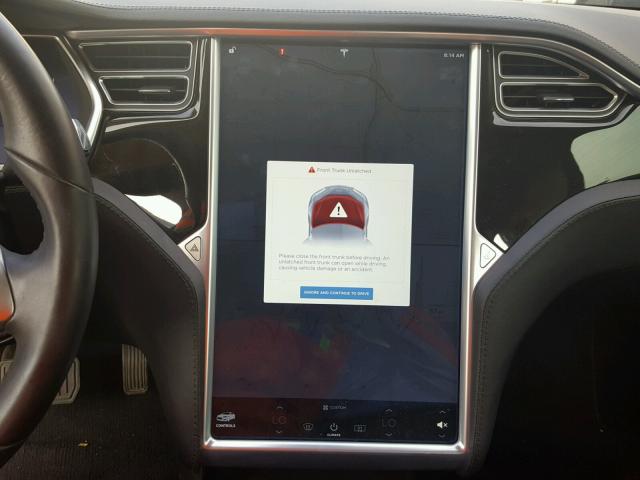 5YJSA1AC5DFP10927 - 2013 TESLA MODEL S GRAY photo 9