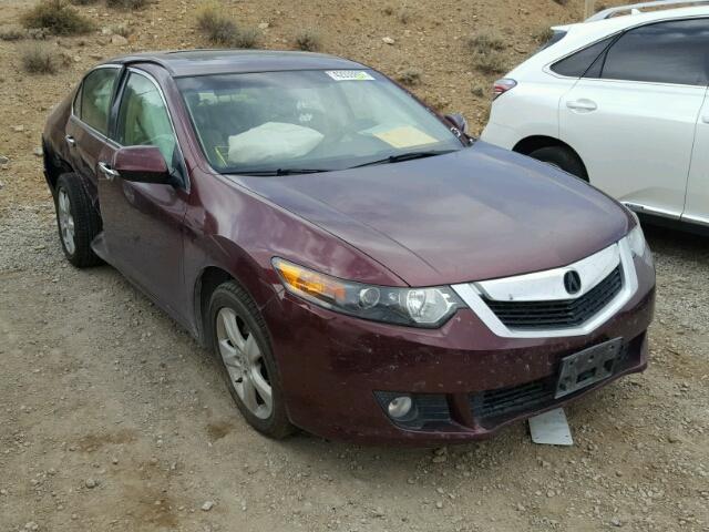 JH4CU2F66AC014749 - 2010 ACURA TSX MAROON photo 1