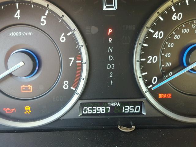 5J6TF2H56CL005160 - 2012 HONDA CROSSTOUR ბურგუნდია ფოტო 8